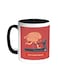 Brain Treadmill Workout Printed Coffee Mug Black/White 11ounce