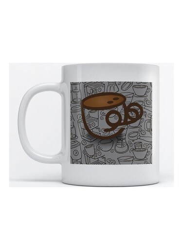 Mug Coffee Lovers For Coffee And Tea White