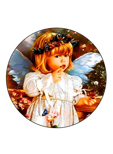 Girl Printed Fridge Magnet Multicolour
