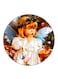 Girl Printed Fridge Magnet Multicolour