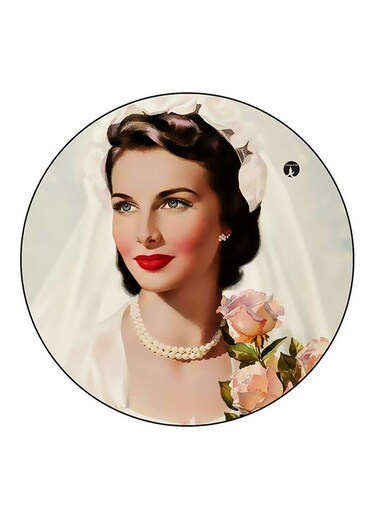 Vintage Art Printed Fridge Magnet Multicolour