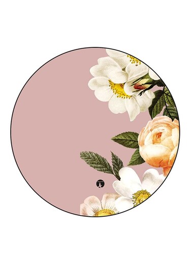 Flowers Printed Fridge Magnet Round Multicolour