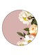 Flowers Printed Fridge Magnet Round Multicolour