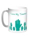 I Love My Teacher Printed Coffee Mug White/Blue