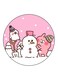 Animals Printed Fridge Magnet Round Multicolour