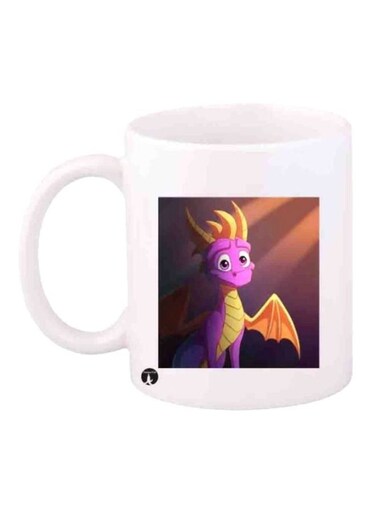 Spyro Printed Mug White/Purple/Yellow