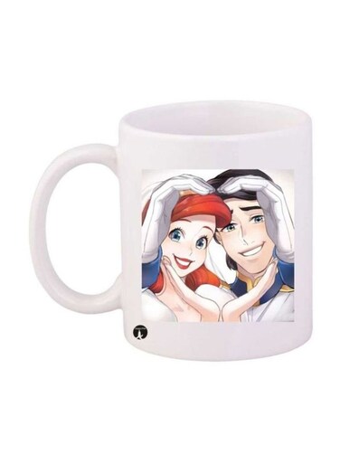 The Little Mermaid Printed Mug White/Blue/Red Standard Size