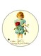 Vintage Art Printed Fridge Magnet Multicolour