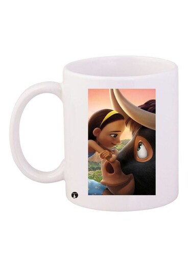 Disney Princess Themed Coffee Mug White/Brown