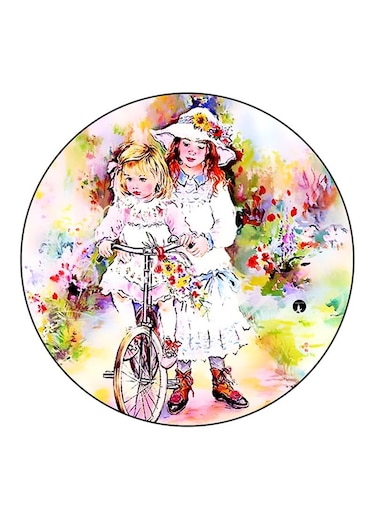 Girls Printed Fridge Magnet Multicolour
