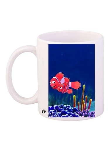 Finding Nemo Printed Coffee Mug White/Blue/Pink 11ounce