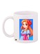 Cartoon Printed Coffee Mug White/Blue/Red 11ounce