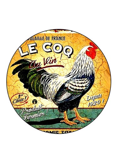 Rooster Printed Fridge Magnet Multicolour