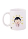 Anime Chibi Maruko Chan Printed Mug White/Beige/Yellow Standard Size