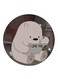We Bare Bears Printed Fridge Magnet Round Multicolour