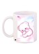 Cartoon Printed Coffee Mug White/Pink/Blue 11ounce