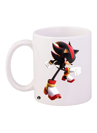 Cartoon Printed Coffee Mug White/Black/Red