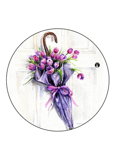 Flowers Printed Fridge Magnet Multicolour