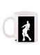 Dancing Printed Coffee Mug White/Black 11ounce