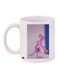 Printed Coffee Mug White/Pink/Blue 11ounce