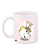 Cartoon Printed Coffee Mug White/Pink/Yellow 11ounce