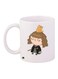 Printed Ceramic Coffee Mug White/Brown/Black