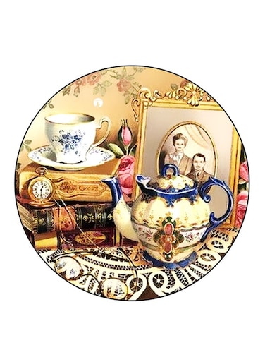 Vintage Art Printed Fridge Magnet Multicolour