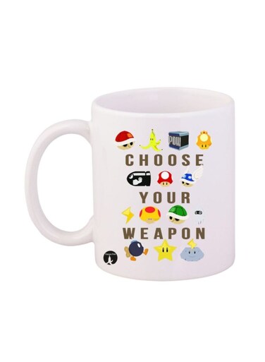 Super Mario Video Game Printed Mug Muticolour 12ounce