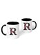 RYN&reg; Printed Ceramic Coffee Mug Gift for Coffee and Tea Lovers 11 Oz alphabet R