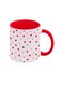 Valentine's Day Mug 11oz - Love Gift for Her, Cup with Hearts, Romantic Coffee Mug, Anniversary Present, Valentine Decor RED