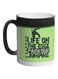 Life On The Edge Jumpin Printed Color Changing Coffee Mug Black 325ml