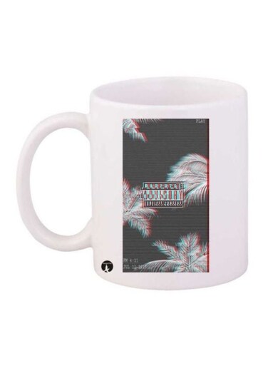 English Phrases Printed Coffee Mug Black/White/Red