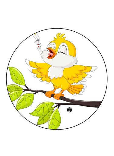 Bird Printed Fridge Magnet Multicolour