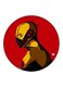 The Flash Printed Fridge Magnet Round Multicolour