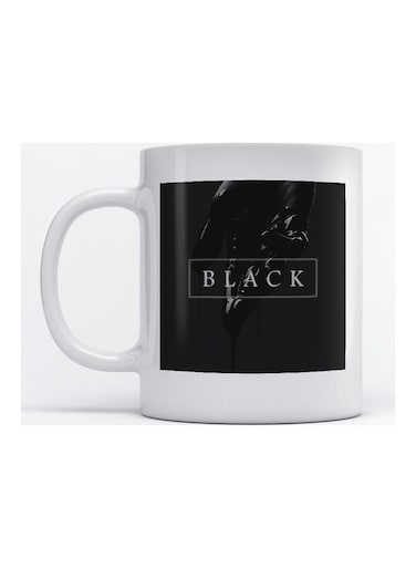 Mug Black for Coffee and Tea White