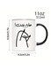 1-Pack Arabic Proverb Doodle Coffee Mug - Well Done!   11oz Novelty Ceramic Cup for Hot &amp; Cold Drinks   Fun Arabic Script Mug   Muslim Cup   Unique Gift for Family/Friends/Siblings   Ideal for Parties/Christmas/Birthdays BLACK
