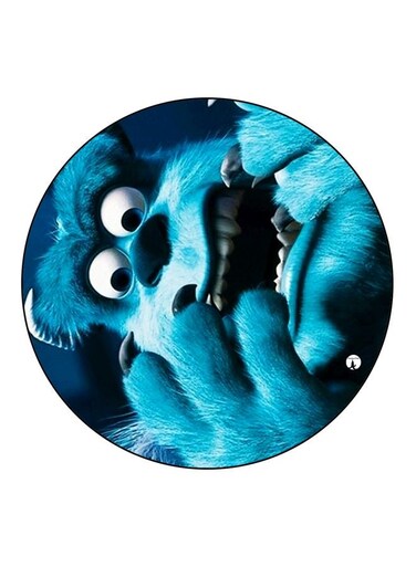 Cartoon Printed Fridge Magnet Blue/White/Black 5.5cm