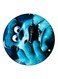 Cartoon Printed Fridge Magnet Blue/White/Black 5.5cm