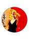 Vintage Art Printed Fridge Magnet Multicolour