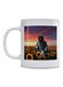 Astronau Printed Mug White/Red/Yellow 350ml