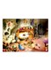 Mouse Family Themed Printed Plate Beige/Brown/Grey 20x15cm