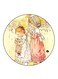 Vintage Art Printed Fridge Magnet Multicolour