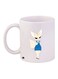 Cartoon Printed Coffee Mug White/Beige/Blue 11ounce