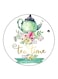 Tea Time Printed Fridge Magnet Multicolour