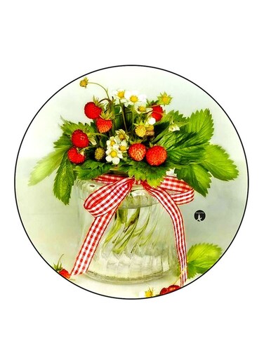 Flowers Printed Fridge Magnet Multicolour