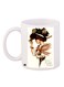Animated Girl Printed Coffee Mug White/Brown/Beige 11ounce