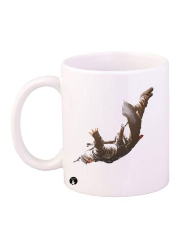 Assassin's Creed Character Printed Coffee Mug White/Grey/Brown