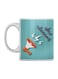 Arabic Quote Printed Coffee Mug White/Blue/Orange 350ml