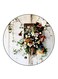 Flowers Printed Fridge Magnet Round Multicolour