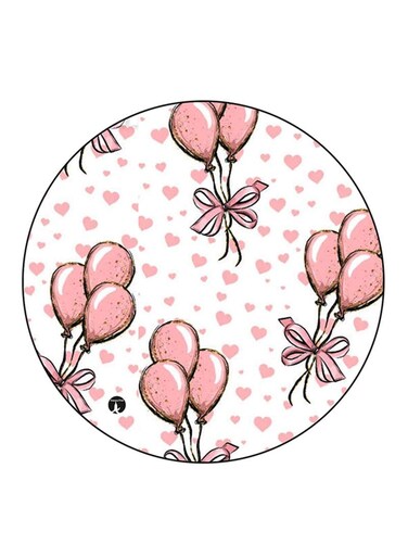 Balloons Printed Fridge Magnet Multicolour